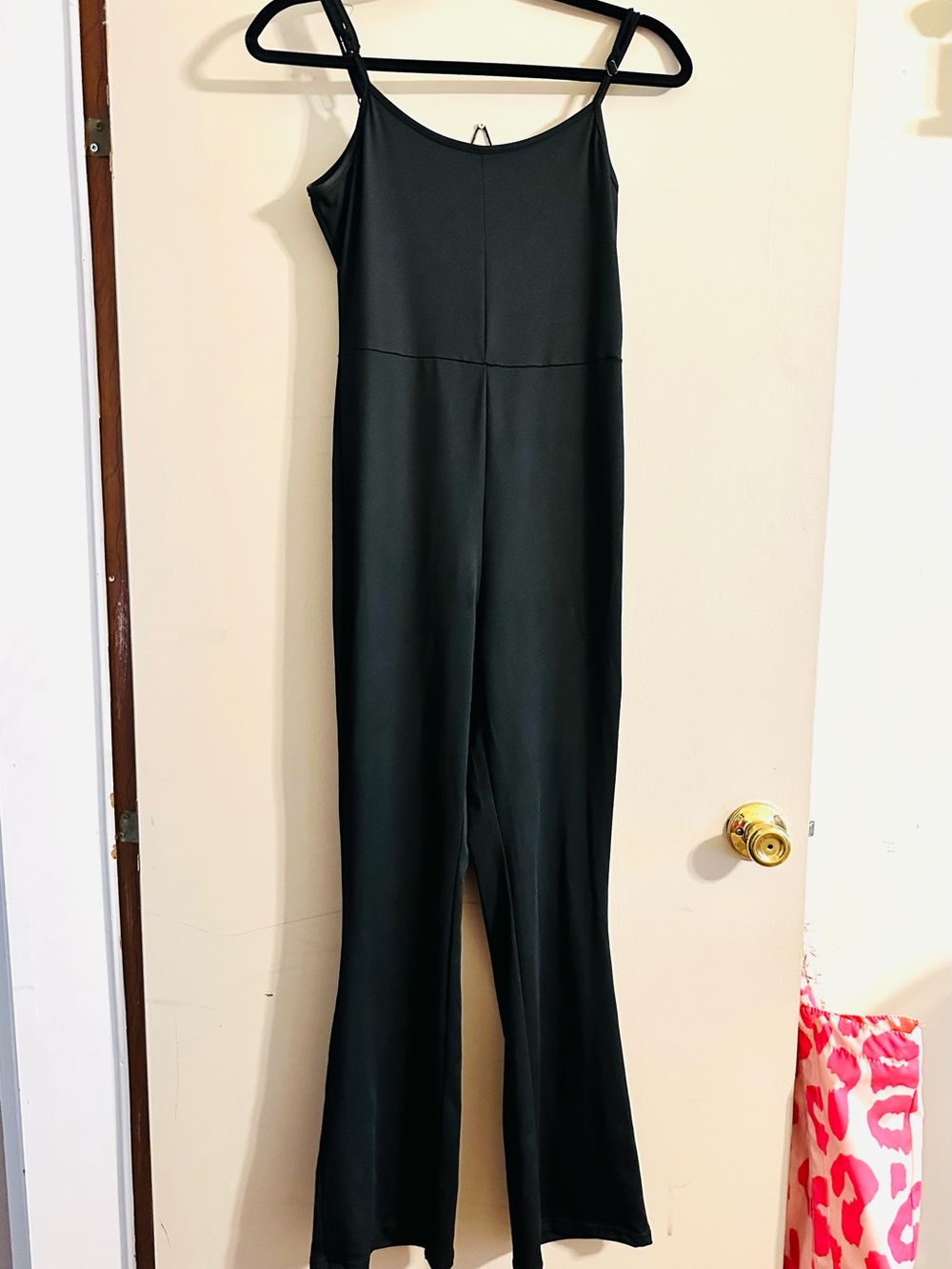 SHEIN Black Sleeveless Wide-Leg Jumpsuit